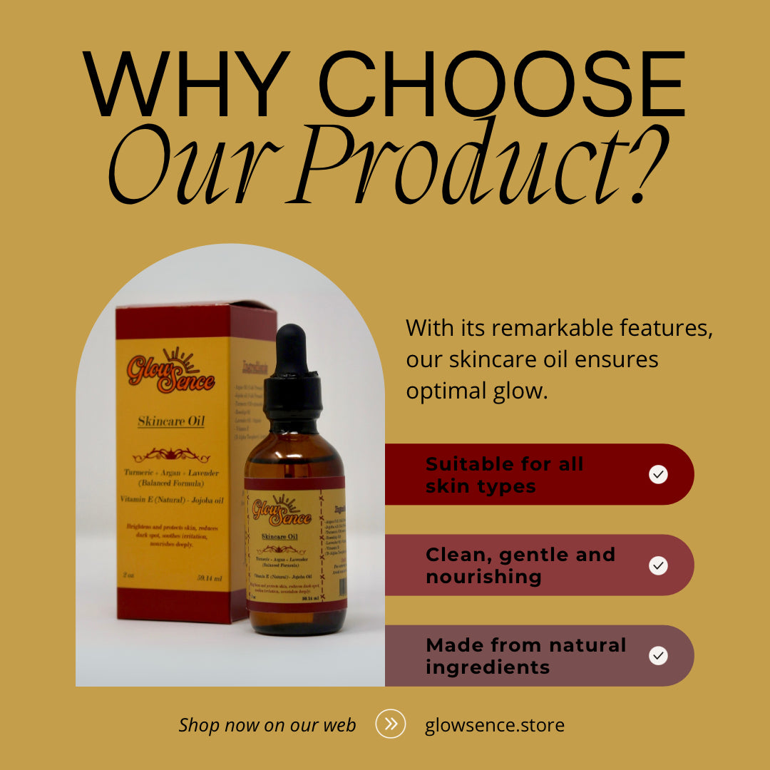 Skincare Oil / Turmeric, Argan, Lavender